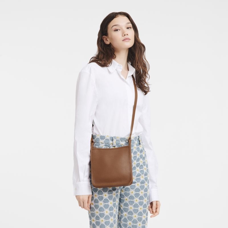 Brown Women's Longchamp Le Foulonné S Crossbody Bags | 0158-LDPKG