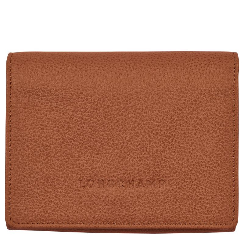 Brown Women\'s Longchamp Le Foulonné Wallet | 8296-VZRMF