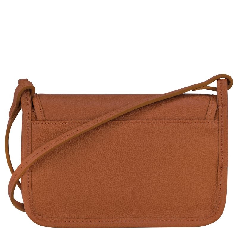 Brown Women's Longchamp Le Foulonné XS Clutch Bag | 9815-PCQDA