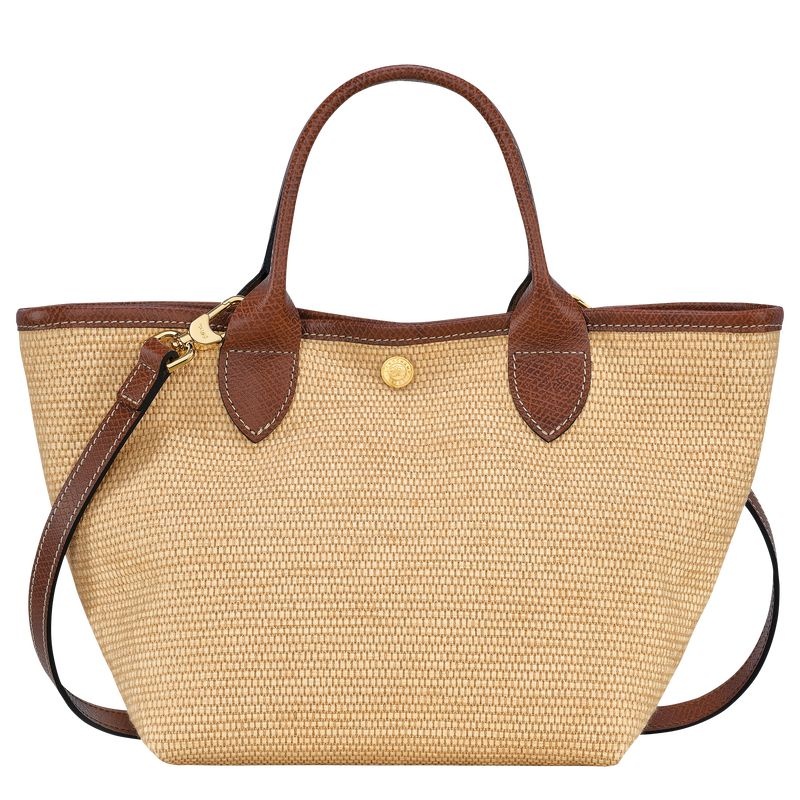 Brown Women's Longchamp Le Panier Pliage S Handbag | 0983-OXRPE