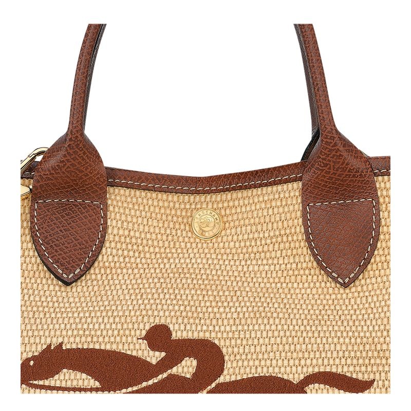 Brown Women's Longchamp Le Panier Pliage S Handbag | 0983-OXRPE