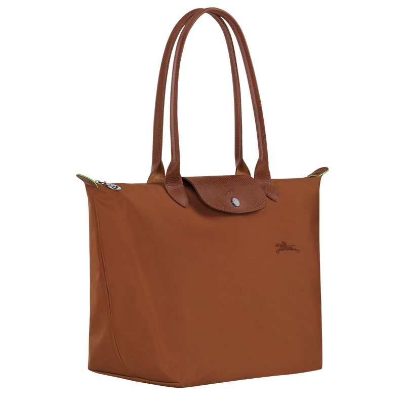 Brown Women's Longchamp Le Pliage Green L Tote Bags | 1342-UNOPR