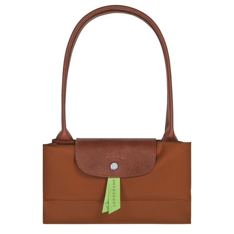 Brown Women's Longchamp Le Pliage Green L Tote Bags | 1342-UNOPR