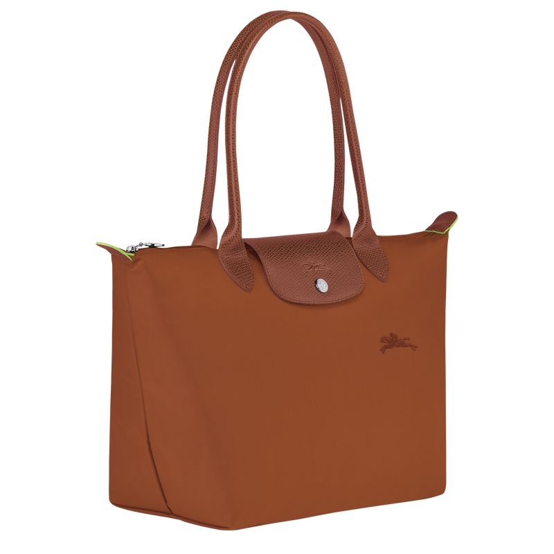 Brown Women's Longchamp Le Pliage Green M Tote Bags | 0241-LBQIX