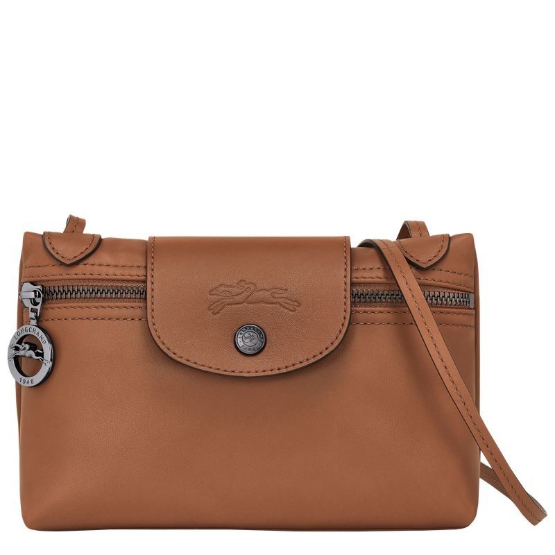 Brown Women\'s Longchamp Le Pliage Xtra XS Crossbody Bags | 5902-VCPXW