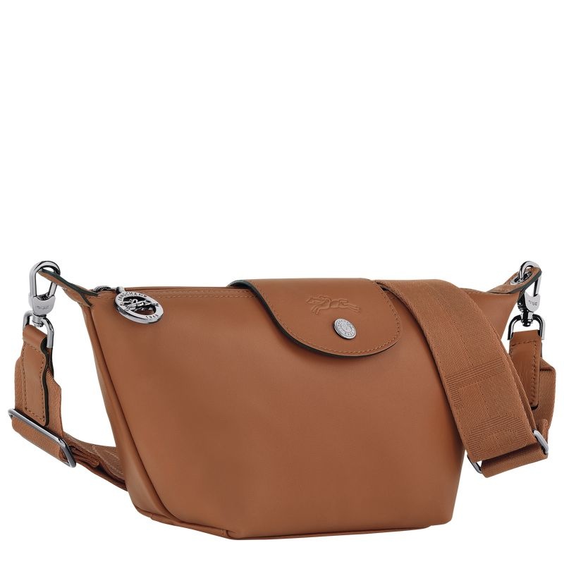 Brown Women's Longchamp Le Pliage Xtra XS Shoulder Bags | 6081-IAOEF