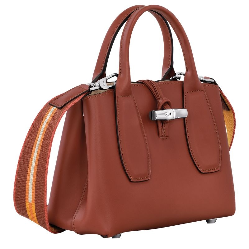 Brown Women's Longchamp Roseau S Handbag | 9428-OXGWM