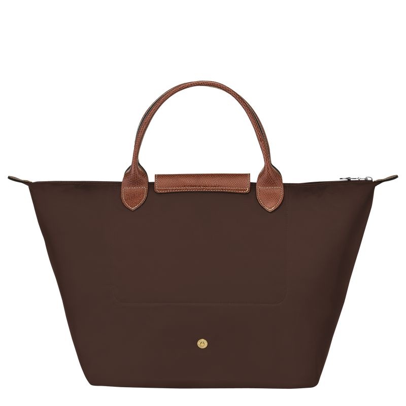 Chocolate Women's Longchamp Le Pliage Original M Handbag | 8257-HTUJY