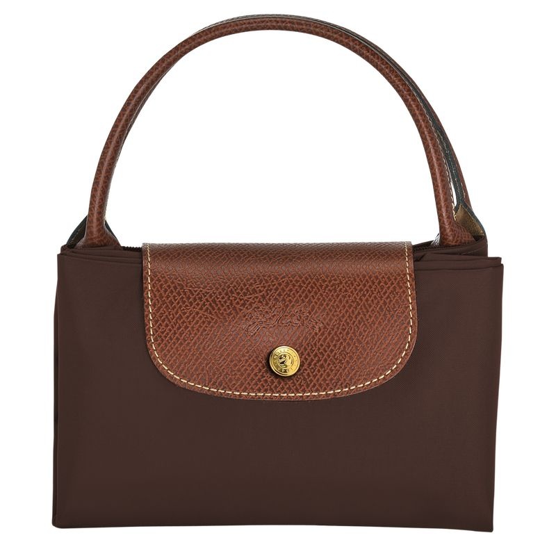 Chocolate Women's Longchamp Le Pliage Original M Handbag | 8257-HTUJY