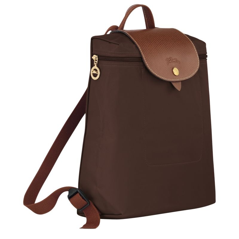 Chocolate Women's Longchamp Le Pliage Original M Backpacks | 2108-MQLSW