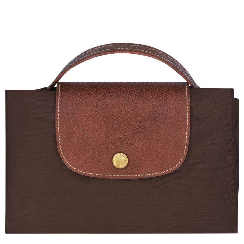 Chocolate Women's Longchamp Le Pliage Original S Briefcase | 7206-UGICS