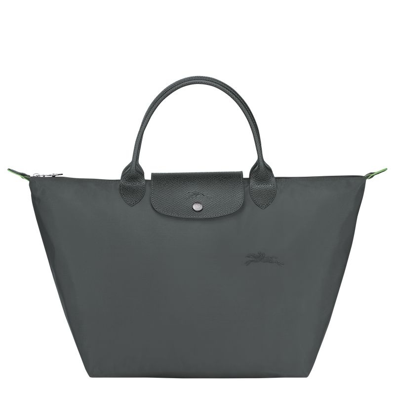 Deep Grey Women\'s Longchamp Le Pliage Green M Handbag | 4752-XDJKC