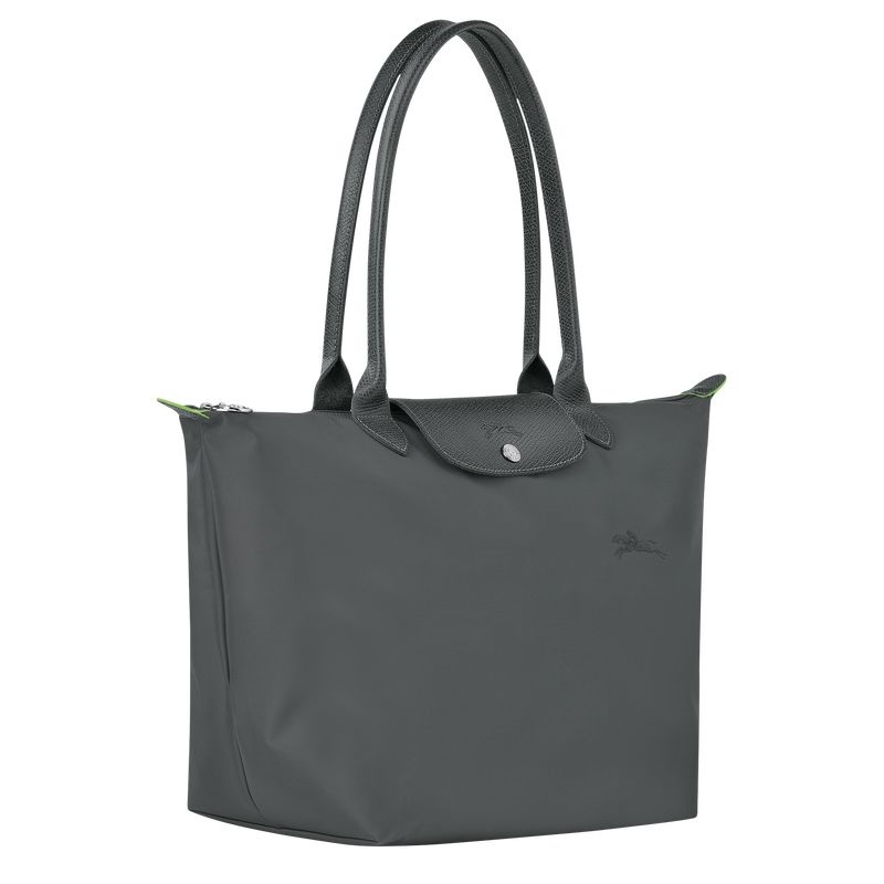 Deep Grey Women's Longchamp Le Pliage Green L Tote Bags | 0915-BJURW