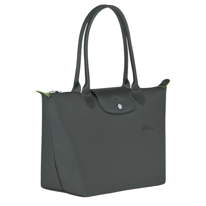 Deep Grey Women's Longchamp Le Pliage Green M Tote Bags | 4602-WPHXC