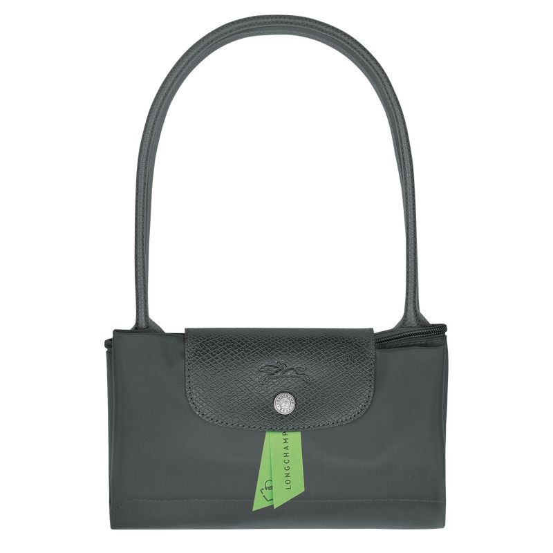 Deep Grey Women's Longchamp Le Pliage Green M Tote Bags | 4602-WPHXC