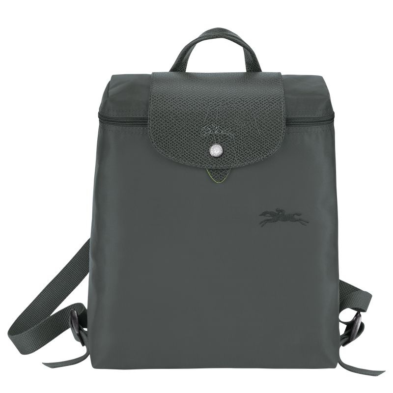 Deep Grey Women\'s Longchamp Le Pliage Green M Backpacks | 3976-XYSDL