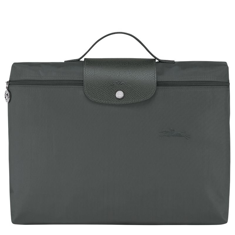 Deep Grey Women\'s Longchamp Le Pliage Green S Briefcase | 0238-EAMNC