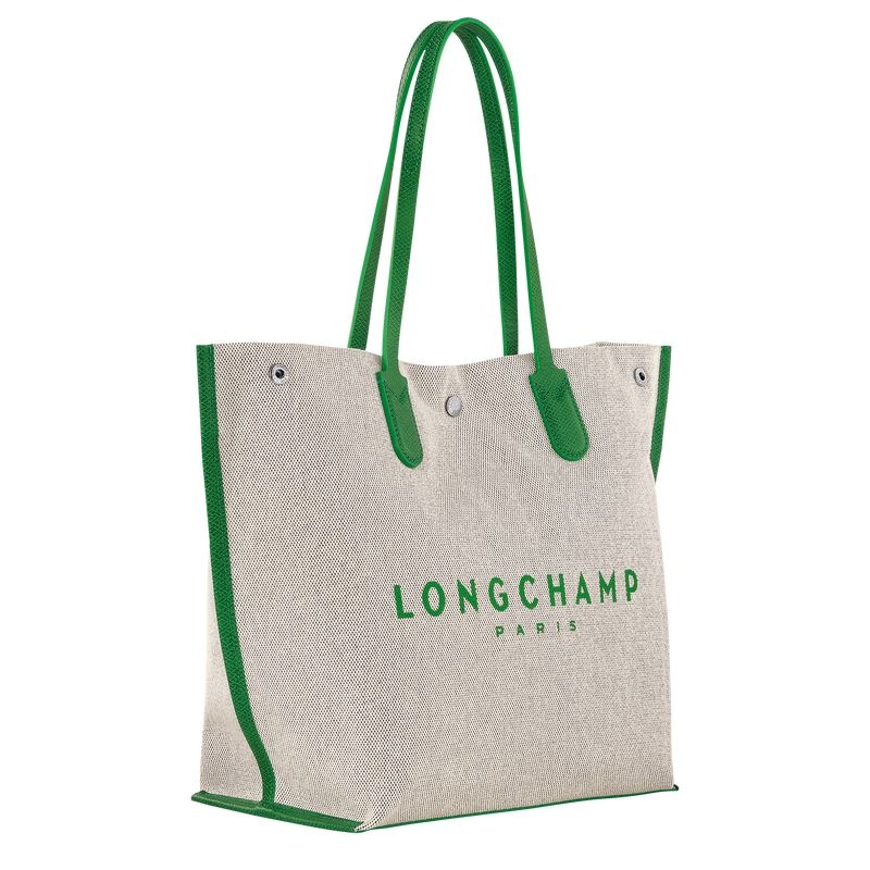 Green Women's Longchamp Essential L Tote Bags | 1674-ROIYS