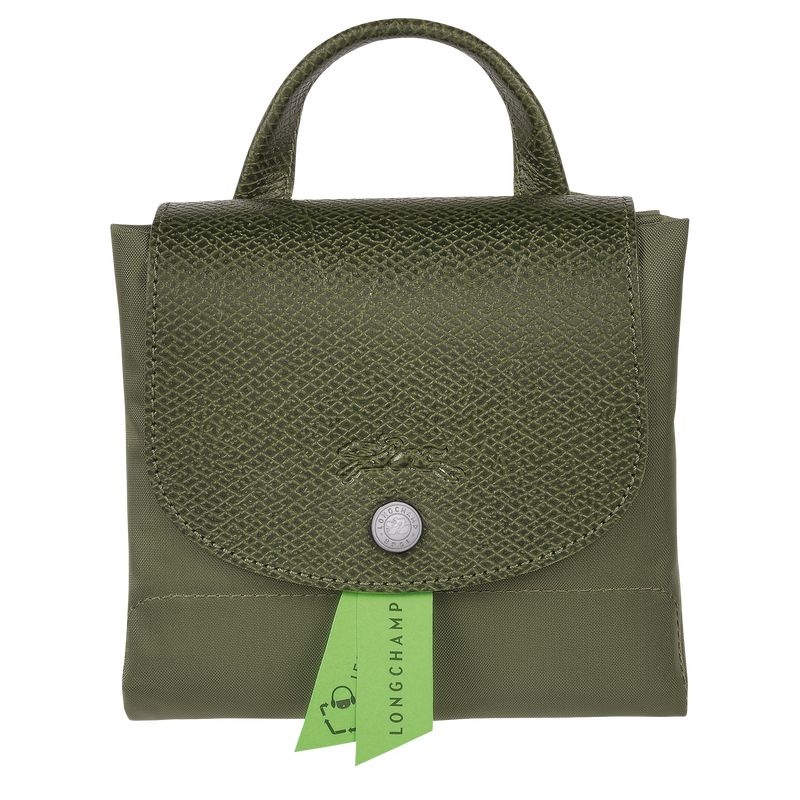 Green Women's Longchamp Le Pliage Green M Backpacks | 1037-QZOWF