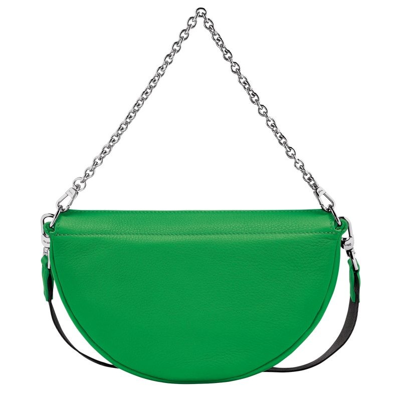 Green Women's Longchamp Smile S Shoulder Bags | 5180-EHOSA