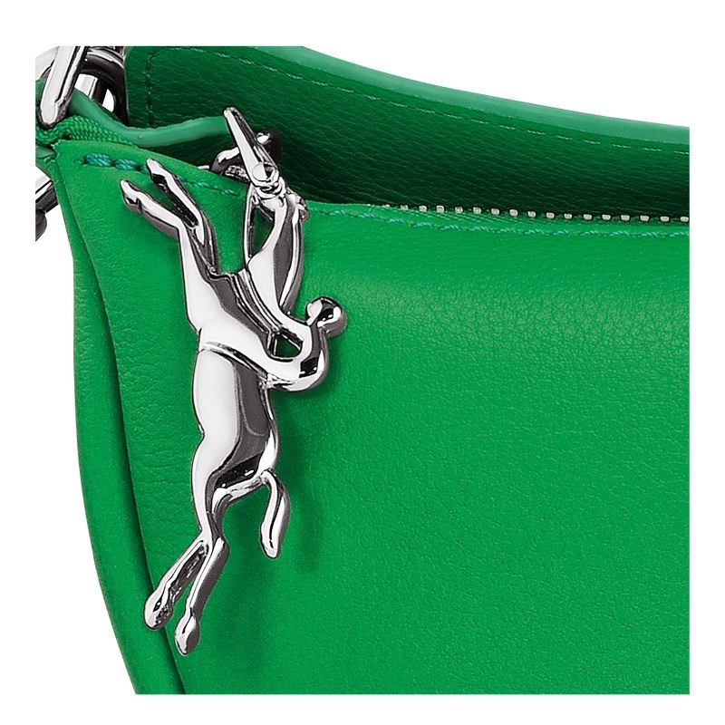 Green Women's Longchamp Smile S Shoulder Bags | 5180-EHOSA