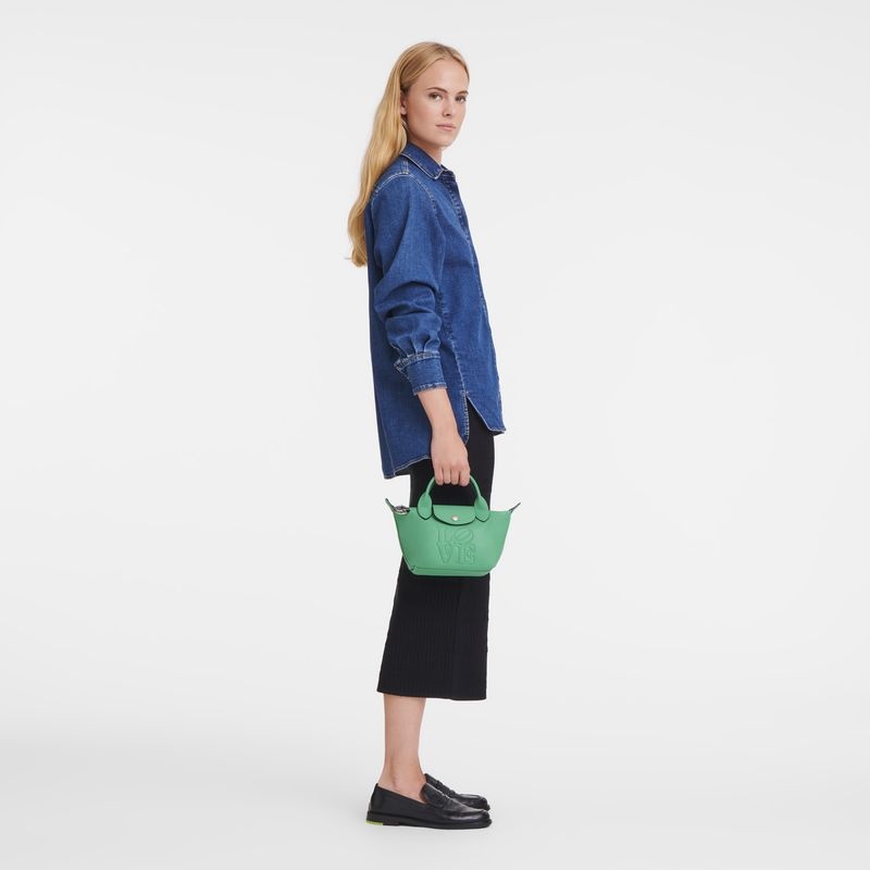 Green Women's Longchamp x Robert Indiana XS Handbag | 1958-KBOMI