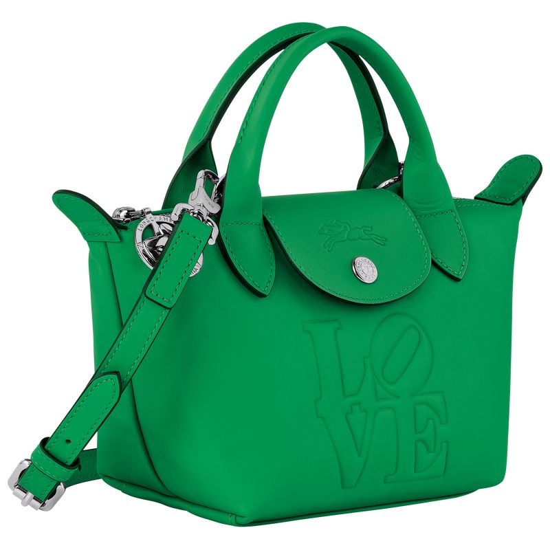 Green Women's Longchamp x Robert Indiana XS Handbag | 1958-KBOMI