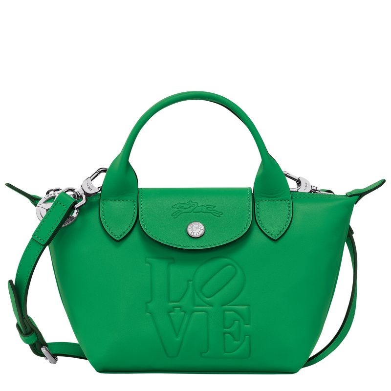 Green Women\'s Longchamp x Robert Indiana XS Handbag | 1958-KBOMI