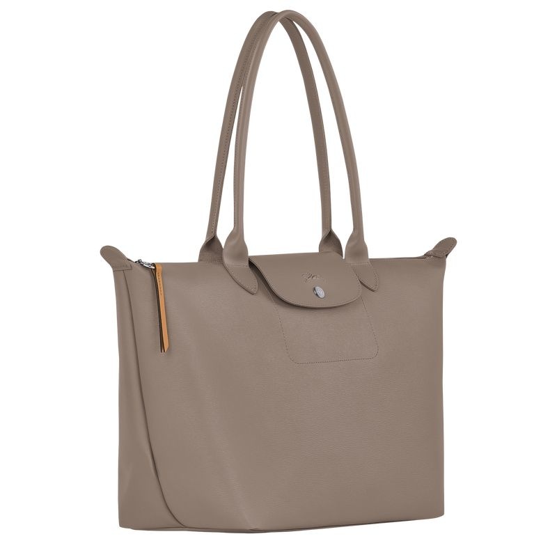 Grey Brown Women's Longchamp Le Pliage City L Tote Bags | 5269-XPVAD