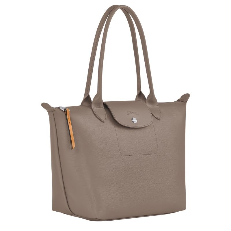 Grey Brown Women's Longchamp Le Pliage City M Tote Bags | 7863-FUCSR