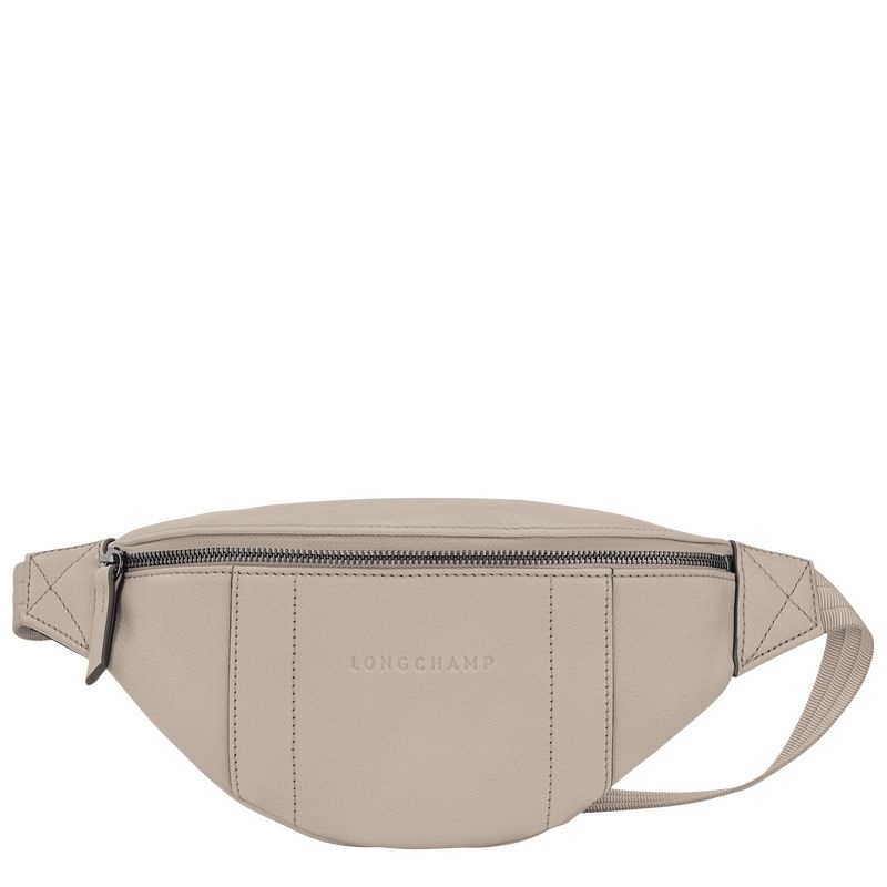 Grey Men\'s Longchamp 3D S Belt Bags | 8950-PGQJZ