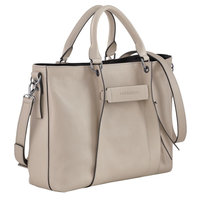 Grey Women's Longchamp 3D L Handbag | 5298-LTDCQ