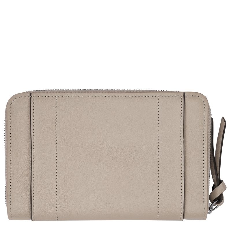 Grey Women's Longchamp 3D Wallet | 0893-YLPVU