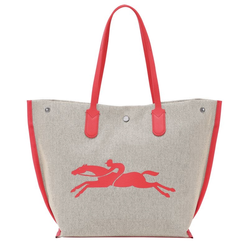 Grey Women's Longchamp Essential L Tote Bags | 9350-NSXDA