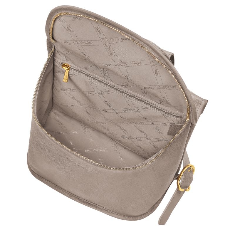 Grey Women's Longchamp Le Foulonné Backpacks | 5169-PZLVA