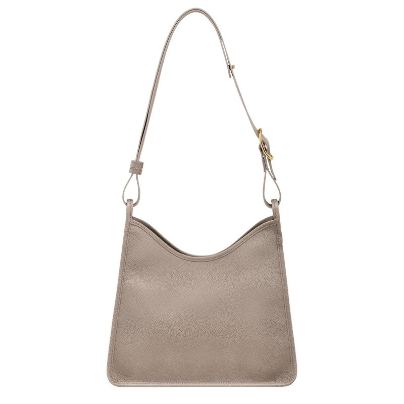 Grey Women's Longchamp Le Foulonné M Hobo Bag | 2036-CWFNA