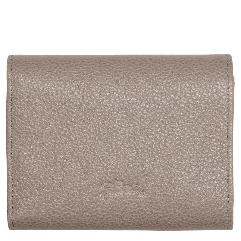 Grey Women's Longchamp Le Foulonné Wallet | 8946-ADRQL