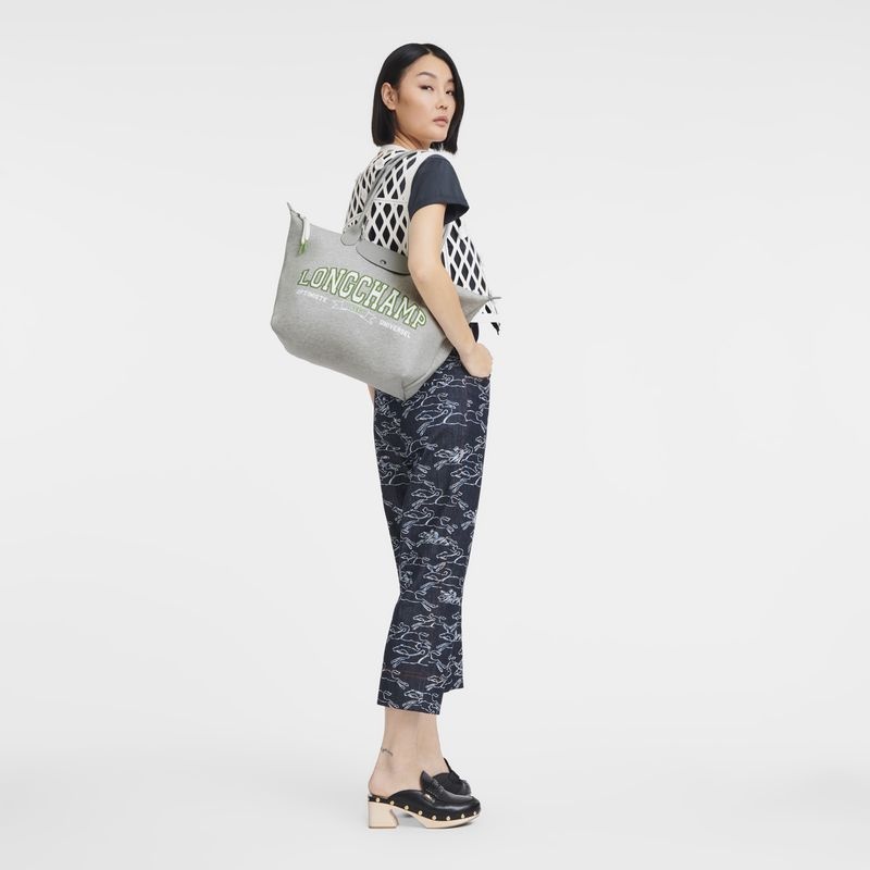 Grey Women's Longchamp Le Pliage Collection L Tote Bags | 1927-GPOTW