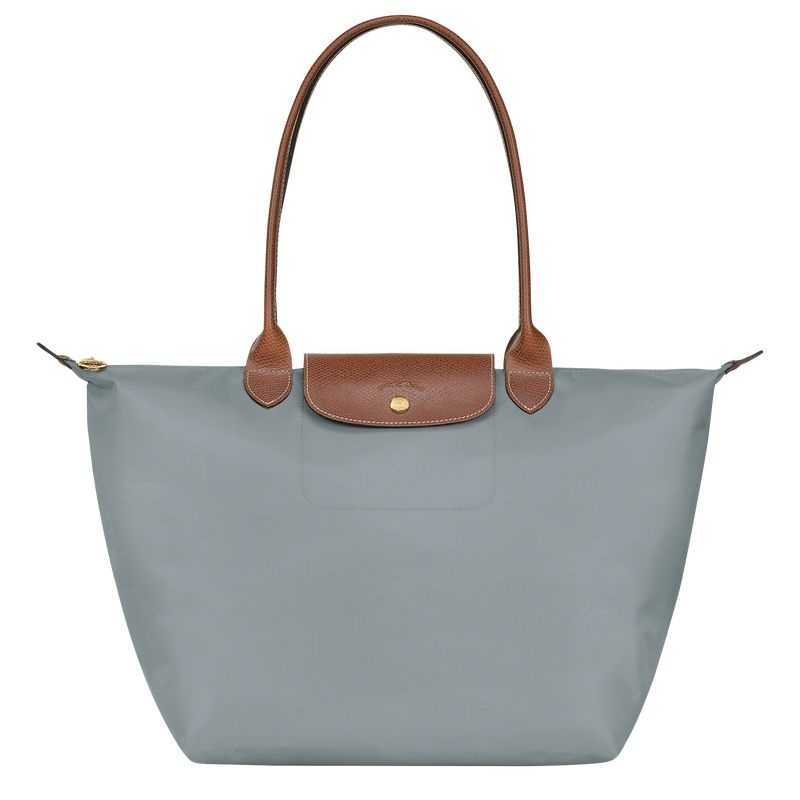 Grey Women\'s Longchamp Le Pliage Original L Tote Bags | 2074-FJNUR