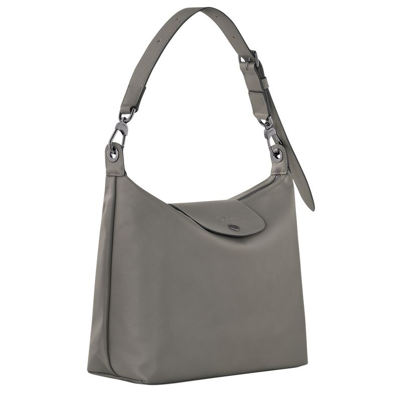 Grey Women's Longchamp Le Pliage Xtra M Hobo Bag | 5238-VSHQP