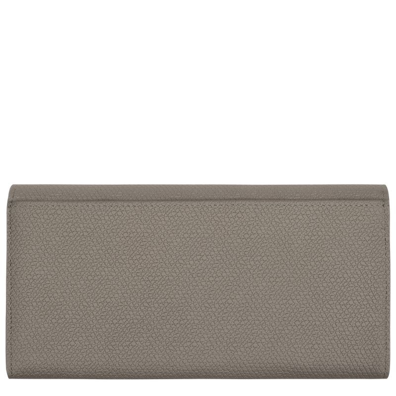 Grey Women's Longchamp Roseau Continental Wallet | 8156-MEPBU