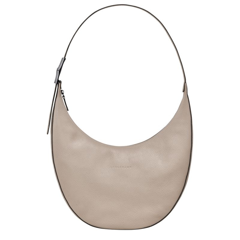 Grey Women\'s Longchamp Roseau Essential L Shoulder Bags | 7594-TVRUJ