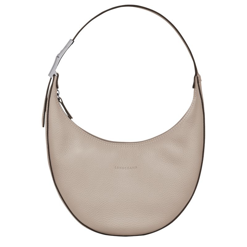 Grey Women\'s Longchamp Roseau Essential M Hobo Bag | 0274-JVRQU