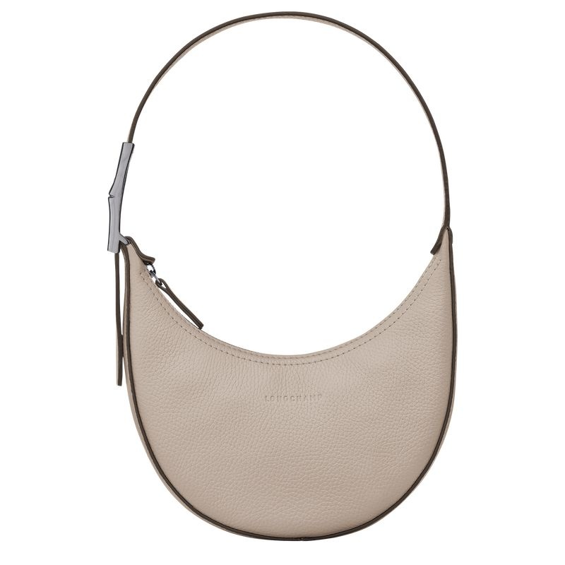 Grey Women\'s Longchamp Roseau Essential S Hobo Bag | 0614-ABKFX