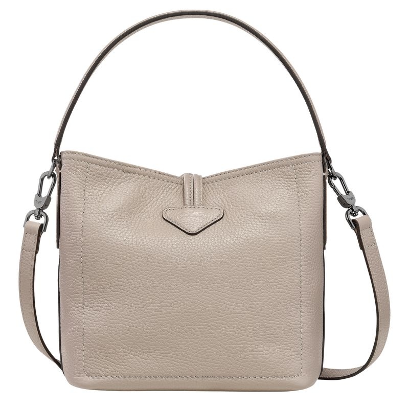 Grey Women's Longchamp Roseau Essential XS Bucket Bags | 2049-YQAUX