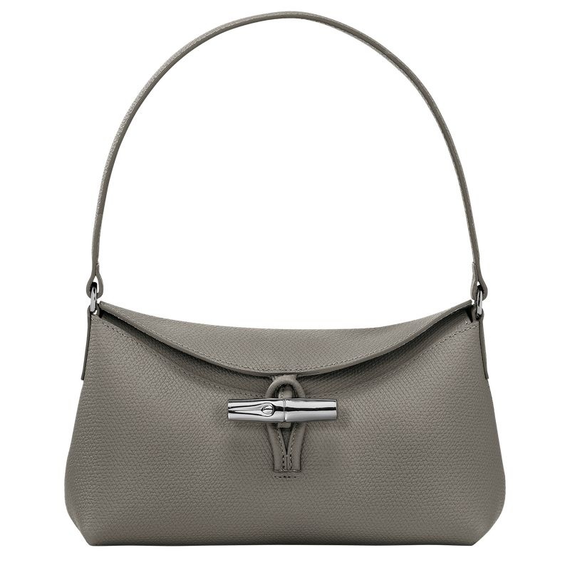 Grey Women\'s Longchamp Roseau S Hobo Bag | 1534-UNAXP