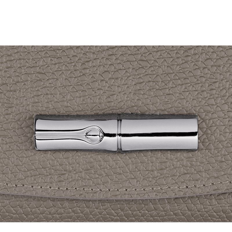 Grey Women's Longchamp Roseau Wallet | 3704-YWXIG