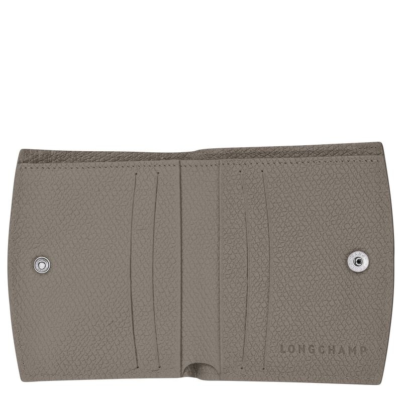 Grey Women's Longchamp Roseau Wallet | 9320-VWHMF