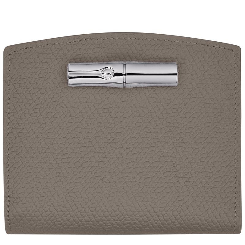 Grey Women\'s Longchamp Roseau Wallet | 9320-VWHMF