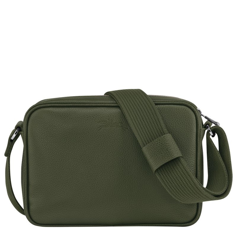 Khaki Men's Longchamp Le Foulonné S Crossbody Bags | 3078-FYNMK